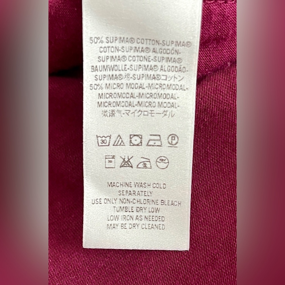 🆕 Free People t shirt in dark red size XS - Picture 7 of 8
